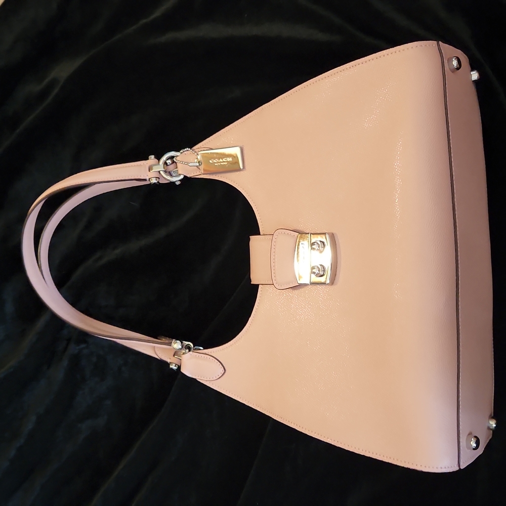 Pink Coach shoulder purse